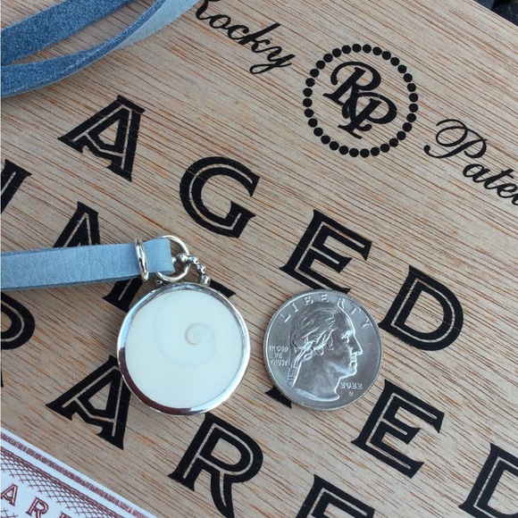 Natural Shiva Eye Pendant - 925 Sterling Silver, bead ball accents. - Picture 7 of 7